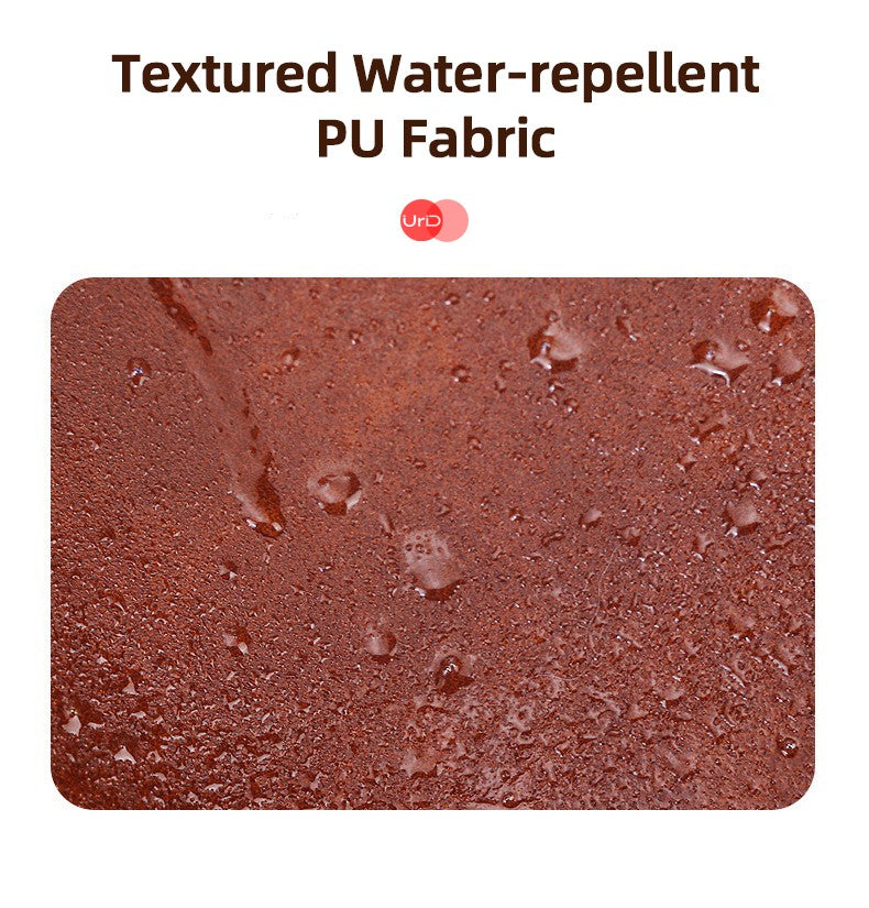 Vintage Suit Travel Bag with Large Capacity Waterproof PU Fabric Independent Shoe Case for Business Trip Suit Protection Bag