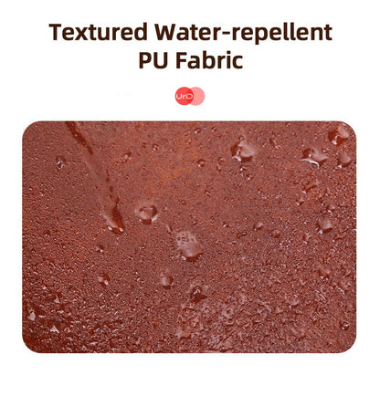 Vintage Suit Travel Bag with Large Capacity Waterproof PU Fabric Independent Shoe Case for Business Trip Suit Protection Bag