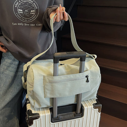 Sports Fitness Bag for Women, Wet and Dry Separation Swimming Bag, Large Capacity Satchel Short-Distance Travel Bag, Travel Luggage Storage Bag, Including Shoe Compartment, Yoga Bag, Work Bag