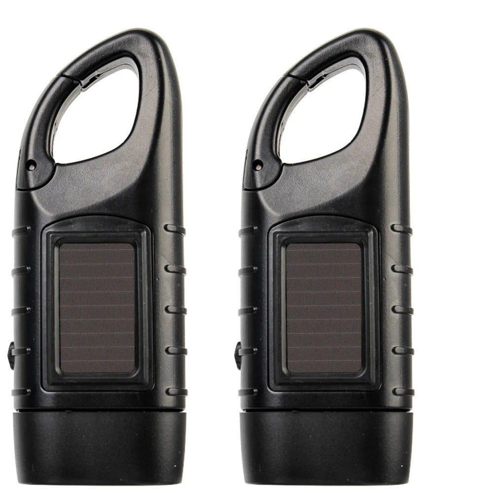 Solar Led Flashlights Portable Hand Cranked Dynamo Torch for Outdoor Riding Camping Power Hiking Long-range Emergency Lantern