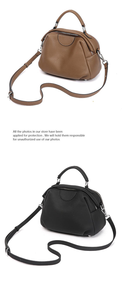 Genuine Leather Women's Bag 2026 New Luxury Designer Handbags Women High Quality Cowhide Shoulder Bag Versatile Crossbody Bags