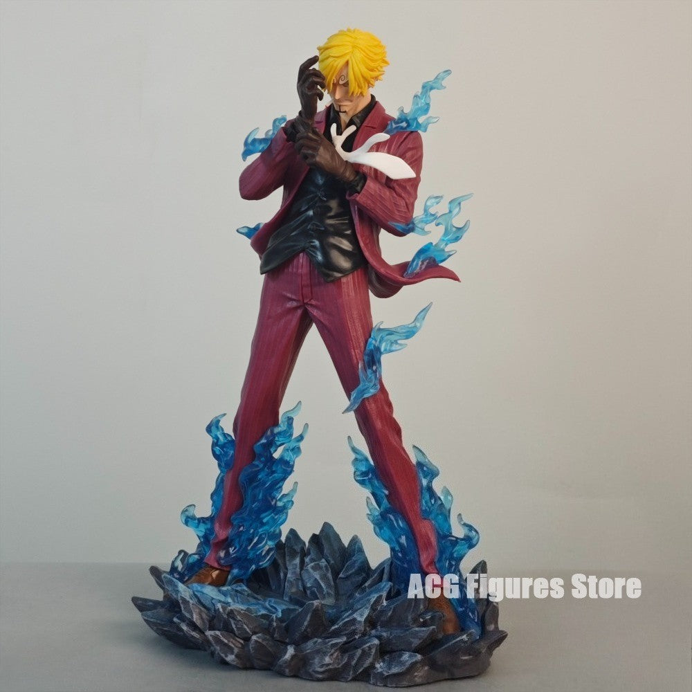 25cm/9.84in Anime ONE PIECE Figure Sanji Action Figures Pvc Statue Desktop Ornamen Collection Model Toys Gifts