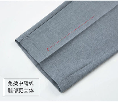 New Autumn Fashion Trousers Women's High Waisted Straight Suit Pants Loose Dress Pants Black Beige Grey Slacks Women Pantalones