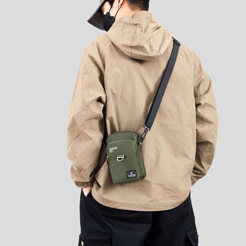 Sports Wallet Phone Bag Shoulder Bag Pouch Case Belt Handbag Purse Coin Wallet Retro Key Holder Small Money Bag