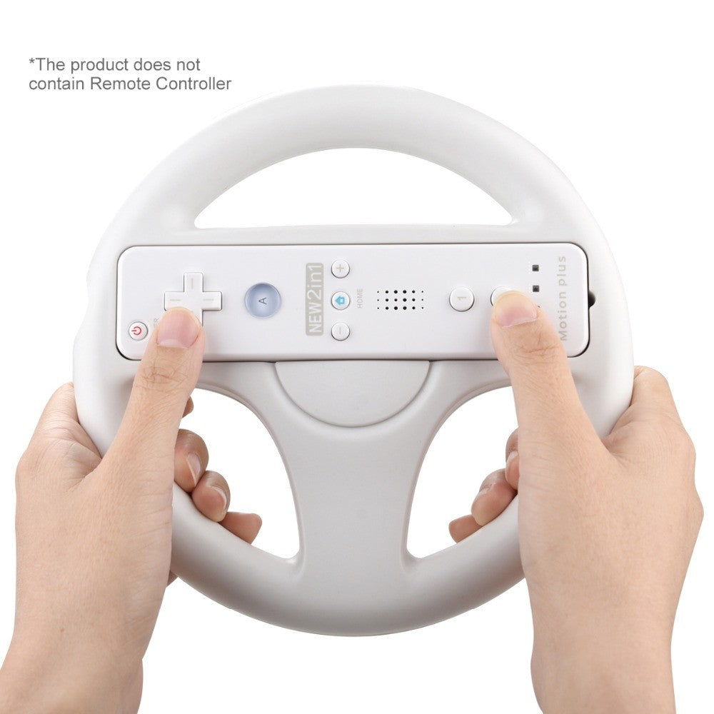 2 Peças Volante de Corrida Plástico com Design Inovador e Ergonômico para Controle Remoto de Jogos de Corrida Nintendo Wii Kart