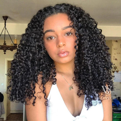 15A Pixie Curls Bundles Kinky Curly Cabelo Humano 3/4 Bundles Deal 100% Cabelo Cacheado Virgem Cru Bundles de Cabelo Extensão de Cabelo Trama Dupla