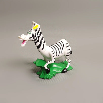 4pçs Filme Disney Madagascar Animal Leão Zebra Girafa Figuras de Coleção Anime Desenho Cosplay PVC Bonecas Modelo Brinquedos para Crianças Presentes