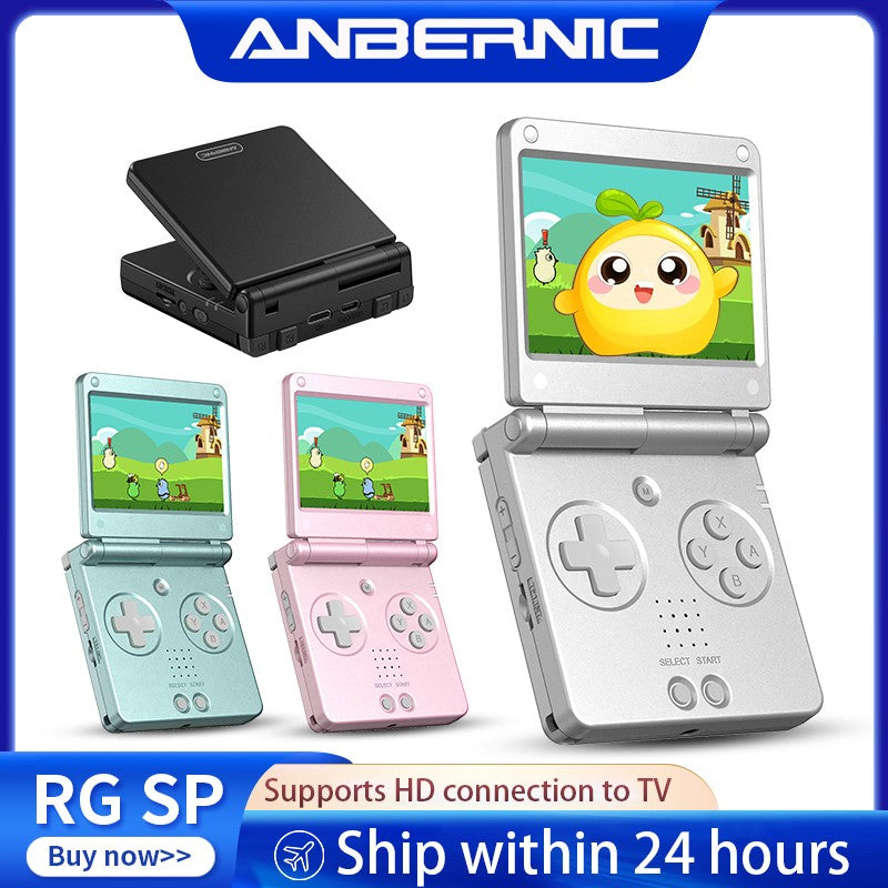 Anbernic RGSP Flip Retro Handheld Game Console Linux 64-bit 3300mAh Portable Gaming Player Supports Wifi RixelHK Streaming RG SP