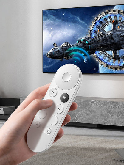 G9N9N Controle Remoto Bluetooth Compatível por Voz Controle Remoto Universal para Google TV Chromecast 4K Snow