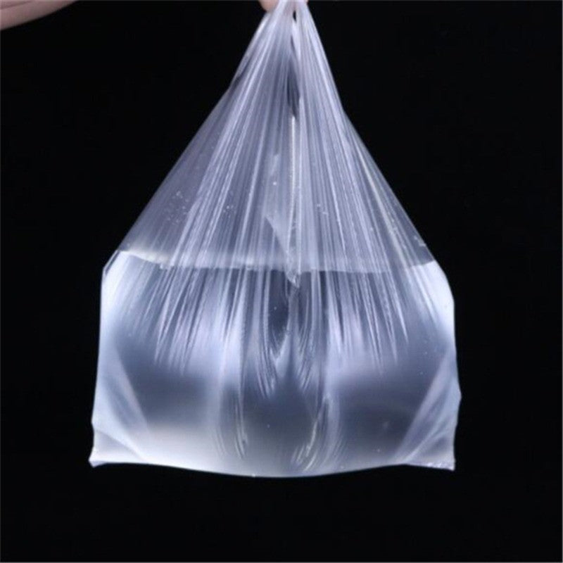 100pcs Transparent Bags Shopping Bag Plastic Supermarket Bags