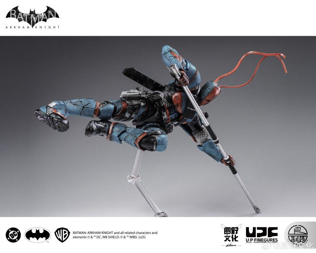 In Stock 1/12 Upfinegures Lpzz Deathstroke Arkham Knight Game Peripherals DC002 Anime Action Figure Model Toy Collectibles Gift