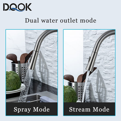 Pull Out Sensor Black Kitchen Faucet Sensitive Touch Control Faucet Mixer For Kitchen Touch Sensor Kitchen Mixer Tap