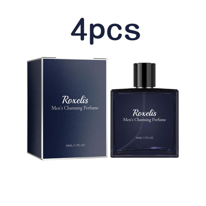 Roxelis 50ml Men Glamour Perfume Spray Colônia Leve Fresca Feromônio Casal Romântico Encontro Cavalheiros Charmo