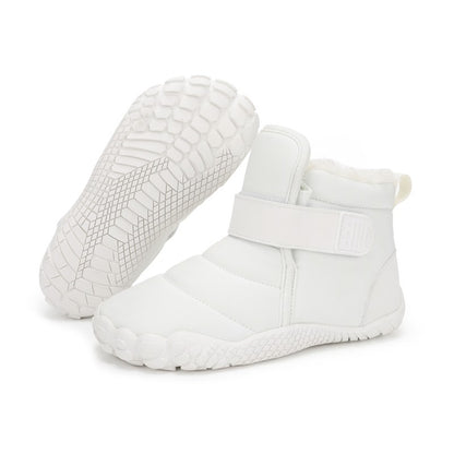 Kids 2025 New Wide Toe Barefoot Snow Boots Boys Girls Winter Minimalist waterproof Sneakers Girls Boys Non-Slip Warm Snow Boots
