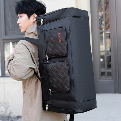 Men Nylon Travel Duffel Bag Large Capacity Handbag Portable Outdoor Carry Luggage Convenient Practical Male's Weekend Gym Bag