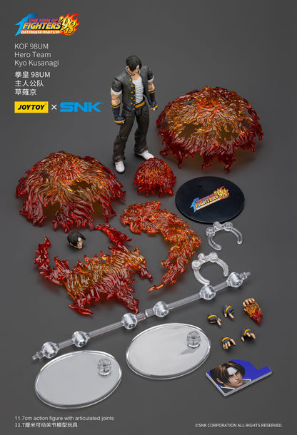 JOYTOY SNK Boneco de Ação 1/18 KOF 98UM Equipe de Heróis Anime Bonecos Brinquedos Modelo