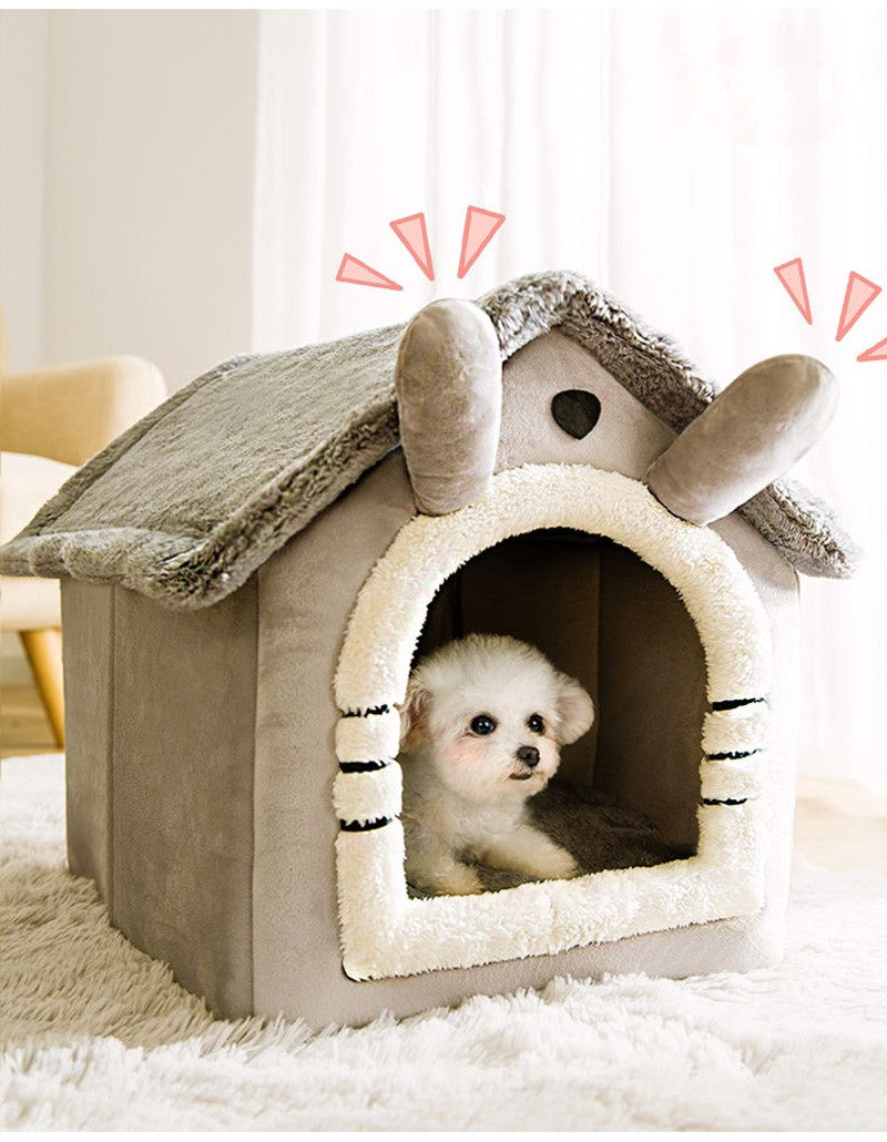 Casa de Cachorro Dobrável, Casinha, Cama, Tapete Para Cães Pequenos e Médios, Gatos, Quente de Inverno, Cama de Gato, Ninho, Produtos Para Animais de Estimação, Cesta, Caverna de Filhotes, Sofá Para Pets