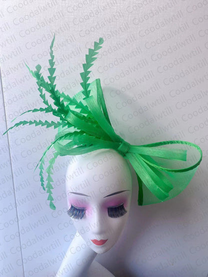 White Church Fascinator Women Wedding HAT Bow Feathers Headwear Elegant Bride Marriage Pillbox Cap Party Headpiece For Ladies