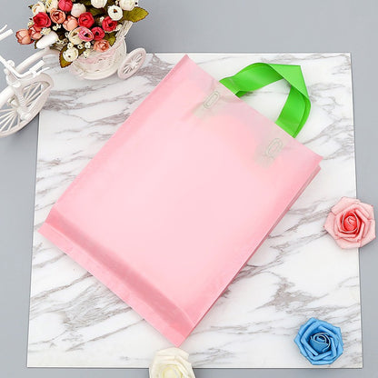 50 supermarket shopping bags clothing store plastic bags personalized advertising tote bags party gift bags custom printed logo