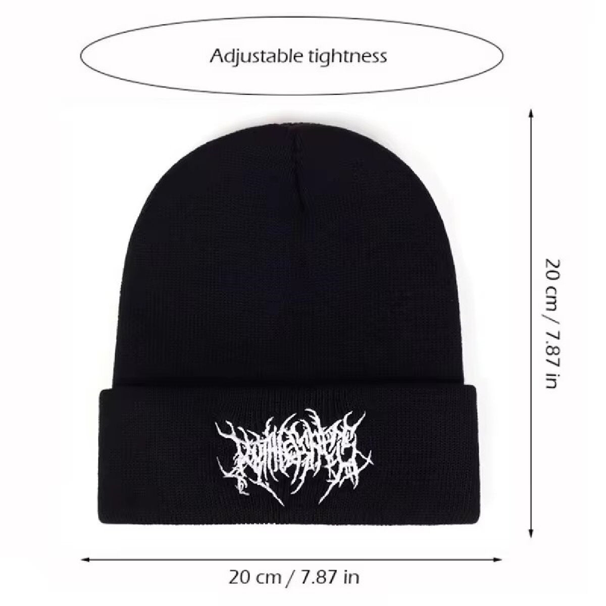 Warm Women Men Winter Beanies Hats Gothic Street Punk Knitted Bonnet Caps 100% Cotton Fashion Keep Warm Skullies Beanies Hats