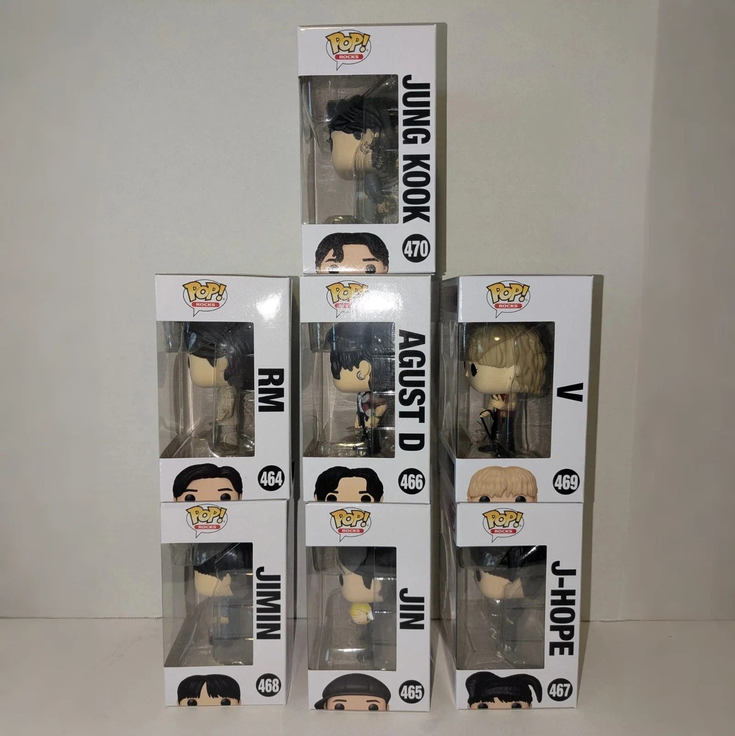 RM Jin Agust D J-Hope Jimin V Jung Kook FUNKO POP BTS Bonecos em Terno Colecionáveis Edição Limitada Decoração Brinquedo Presente