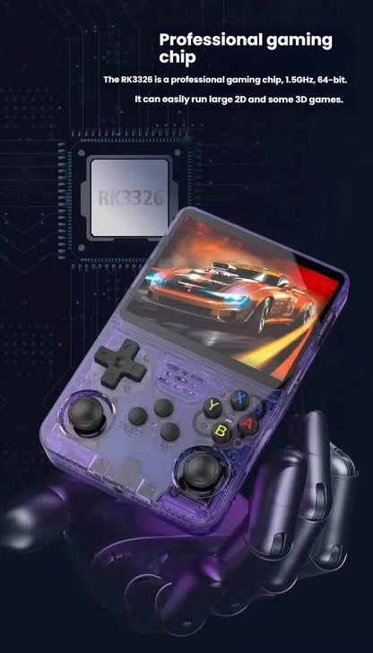 Open Source R36S Retro Handheld Game Console, Linux System, 3.5" IPS Screen, Portable Pocket Video Player, 64GB Preloaded Games
