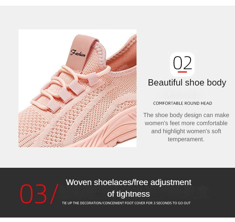 ?Sapatos Femininos Verão 2025 Tênis Casual Malha Respirável Leve Acessível Frete Grátis?