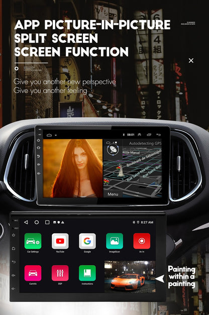 ESSGOO 2 Din Android Car Radio Carplay 7 9 10 Polegadas Carro Multimídia Vídeo Player Estéreo Rádio GPS Para Estilo Tesla Nissan Hyundai