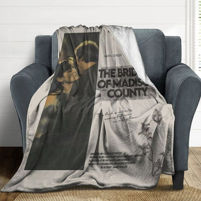 Manta Decorativa Pontes de Madison County para Sofás, Edredom de Bebê, Mantas de Pelo
