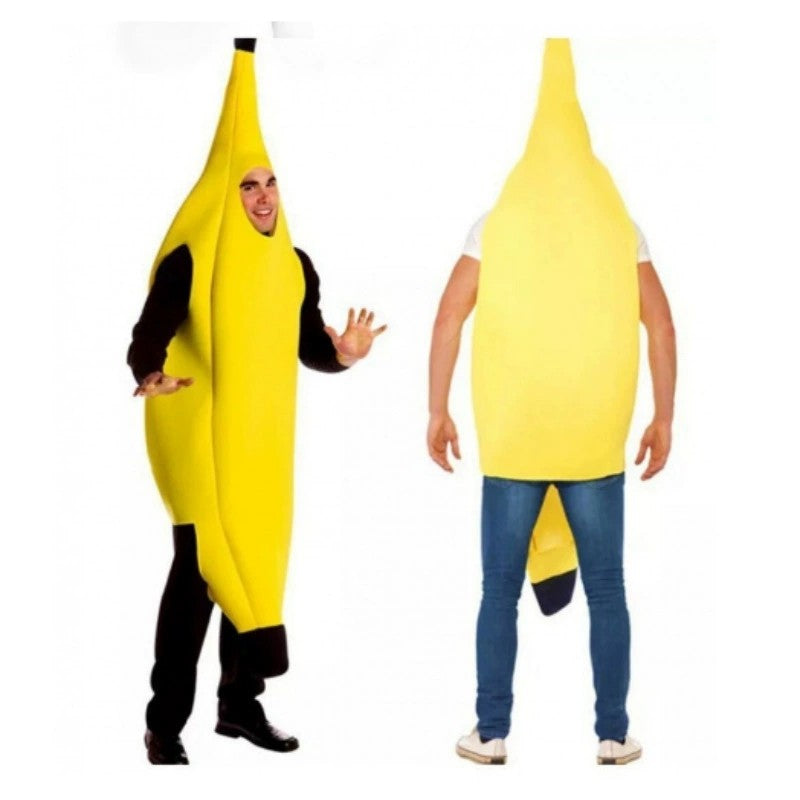 Halloween Adult Funny Cosplay Fruit Vegetable Costume Banana Carnival Dress Up Outfit Couple Party Purim Fancy Dress Stage Show