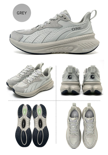 Tênis de Corrida de Treino de Inverno ONEMIX 2025 para Homens Tênis Esportivos de Couro Quente Resistente ao Desgaste Feminino Tênis de Caminhada para Corrida