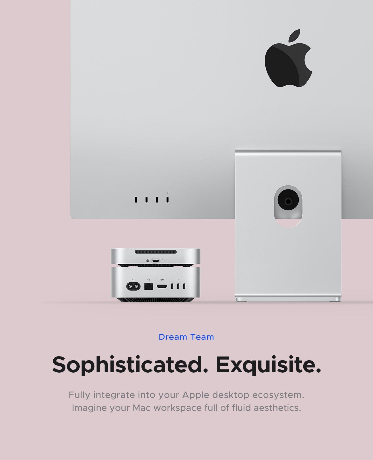 ORICO MiniMate Estação de Acoplamento de Mesa para MacMini 4 com Expansão de Armazenamento SSD Externo de 40Gbps com Armazenamento SSD de 512GB 1TB 2TB 3TB 4TB 8TB