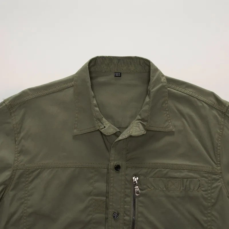 High Quality Cotton 100% Men Outdoor Long Sleeved Cargo Shirts Man Multi Pockets Loose Shirts New Male Solid Casual Shirts Eu3XL