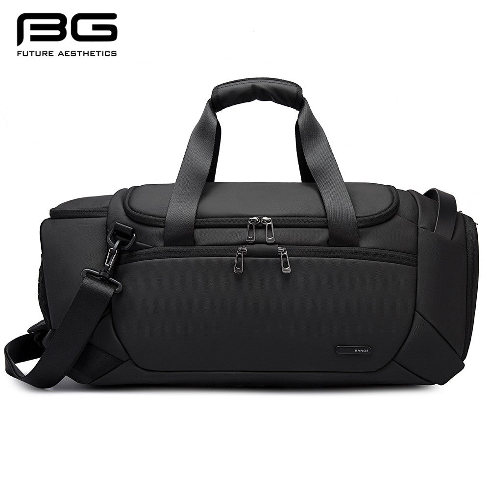 BANGE Sports Waterproof Duffel Bags With Shoe Compartment 21 Inch Gym Bag For Men With Wet and Dry Compartment Travel Bags Gym