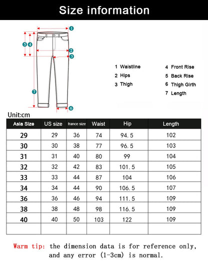 Wthinlee Calça Jeans Masculina Nova, Casual, Reta, Elástica, Moda Clássica, Azul, Preta, Trabalho, Calças Jeans Masculinas de Marca