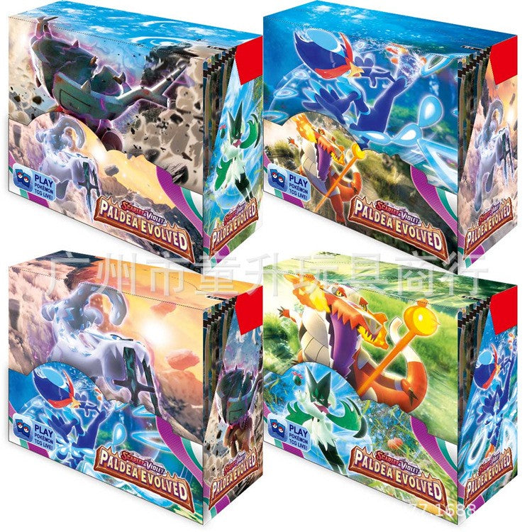 360 Cartas Pokémon Evoluções Prismáticas Escarlate Violeta 151 Tempestade Prateada Destinos de Paldea Cartas de Troca de Batalha de Booster em Inglês