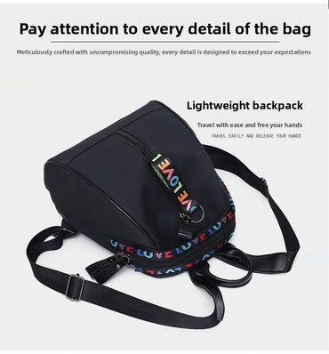 New versatile nylon Oxford fabric women's backpack, casual and anti-theft design, lightweight backpack