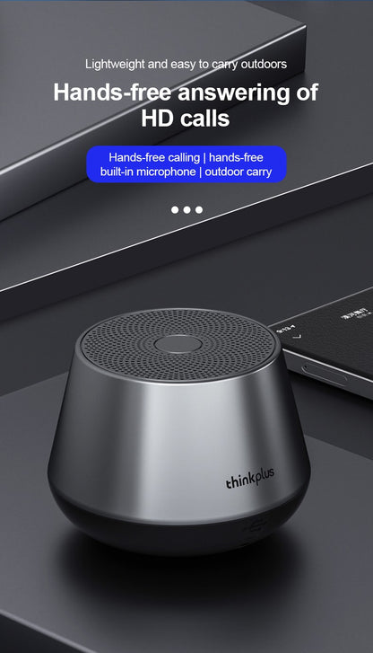 Caixa de Som Portátil Sem Fio Lenovo K3 Pro Bluetooth Mini Alto-falante Externo Coluna Sem Fio Som Surround de Música Estéreo 3D Baixo