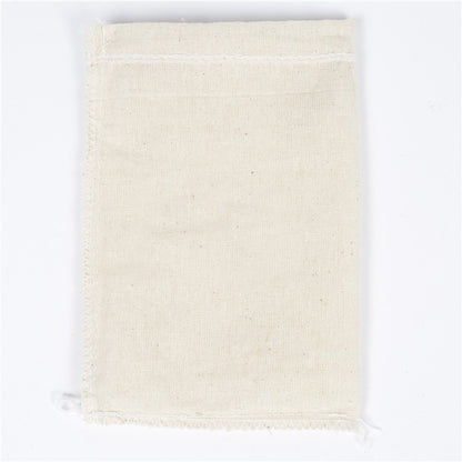 100 Pcs/Lot Cotton Drawstring Bags for Wedding Christmas Gift DIY Package Small Plain Pouches Home Dustproof Storage Sacks