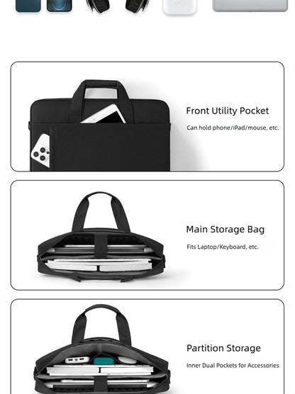 Laptop bag Sleeve Case Shoulder handBag For M3 M4 14 15 15.6 17 inch Macbook Air Pro 13.3 Huawei Asus Dell Notebook Briefcases