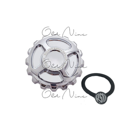 RSD Motorcycle Fuel Gas Tank Cap Oil Cover for Harley CNC 883XL 1200 Sportster Dyna Softail Touring