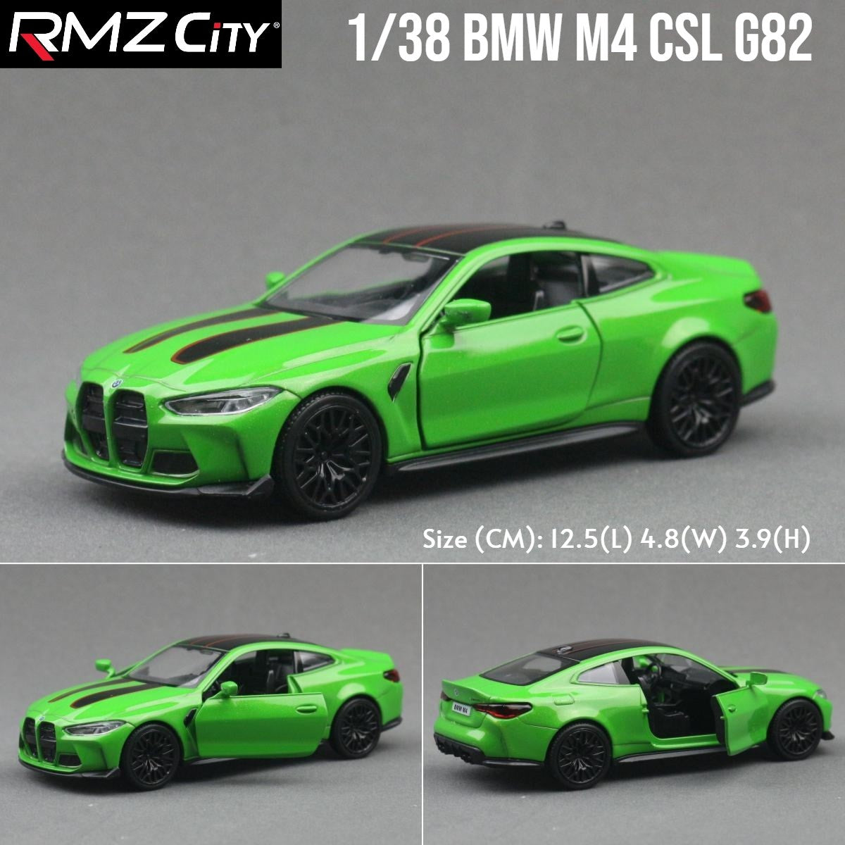 1/36 BMW M2 M3 M4 M5 Modelo de Carro de Brinquedo para Crianças RMZ City Miniatura de Metal Fundido de Corrida com Fricção para Coleção, Presente para Meninos