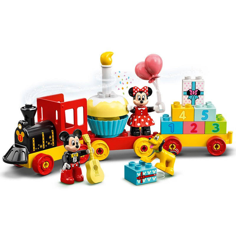 LEGO Tesouro 10941 Trem de Aniversário do Mickey e da Minnie Brinquedo de Construção de Quebra-Cabeças Infantis Presente