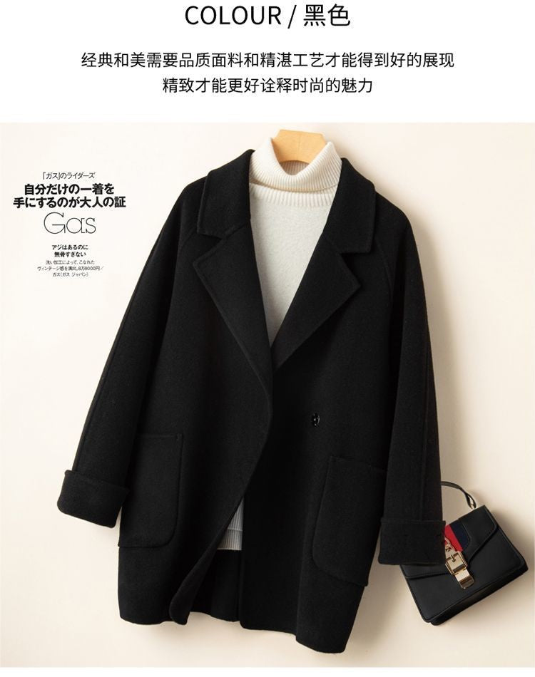 Women's Mid-length Coat Casual Thick Wool Blazer