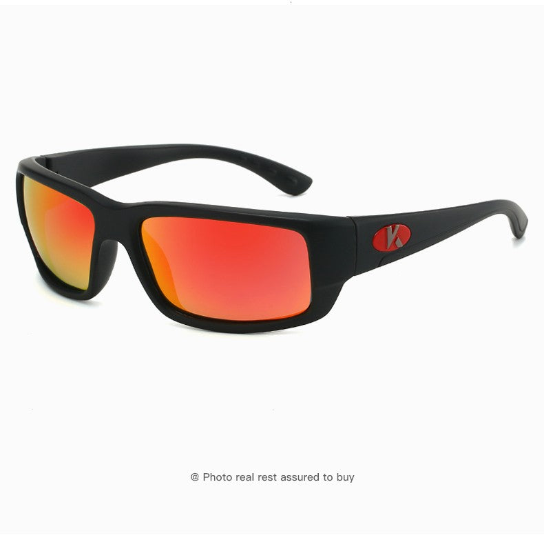 Óculos de Sol Polarizados KAROS Masculinos Leves para Esportes ao Ar Livre Dirigir Óculos de Sol Masculinos Lente em PC Armação UV400
