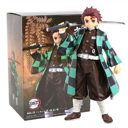 Demon Slayer Kimetsu no Yaiba Bonecos de Ação Kamado Tanjirou Kamado Nezuko Anime Figma Dragão Efeito Brinquedo Modelo PVC Boneca Juguetes