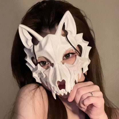 Creative Halloween Face Mask Tiger Werewolf Mask Party Dress Up Props Halloween Gifts for Friends