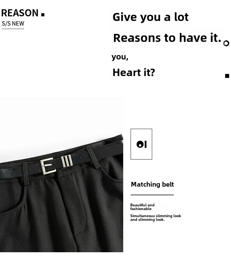 Grey High-waisted A- line Skirt Half Dress Petite Long Dress Autumn/winter For Women Side Slit Workwear