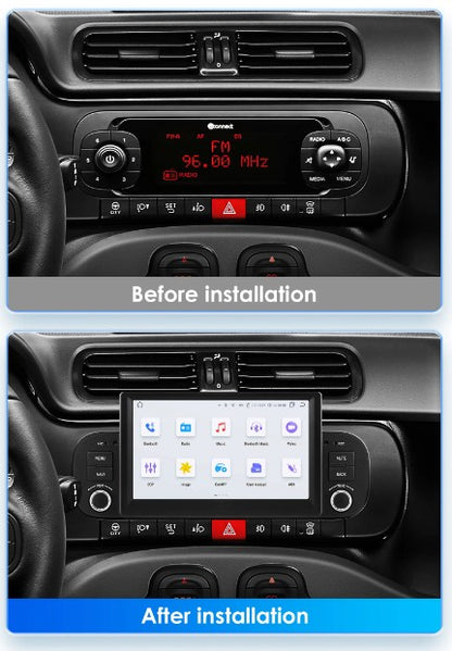 7" 4G Para FIAT Panda 2013 2014 - 2020 Carro Carplay Auto Android Rádio Navegação GPS Multimídia Player de Vídeo 4G WIFI DSP