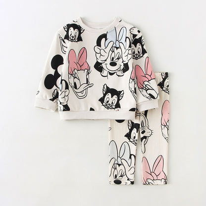 Baby Girl Clothes Sets 2Pcs Toddler Girls Sweatshirt + Leggings Spring Autumn Baby Girl Outfits Sets